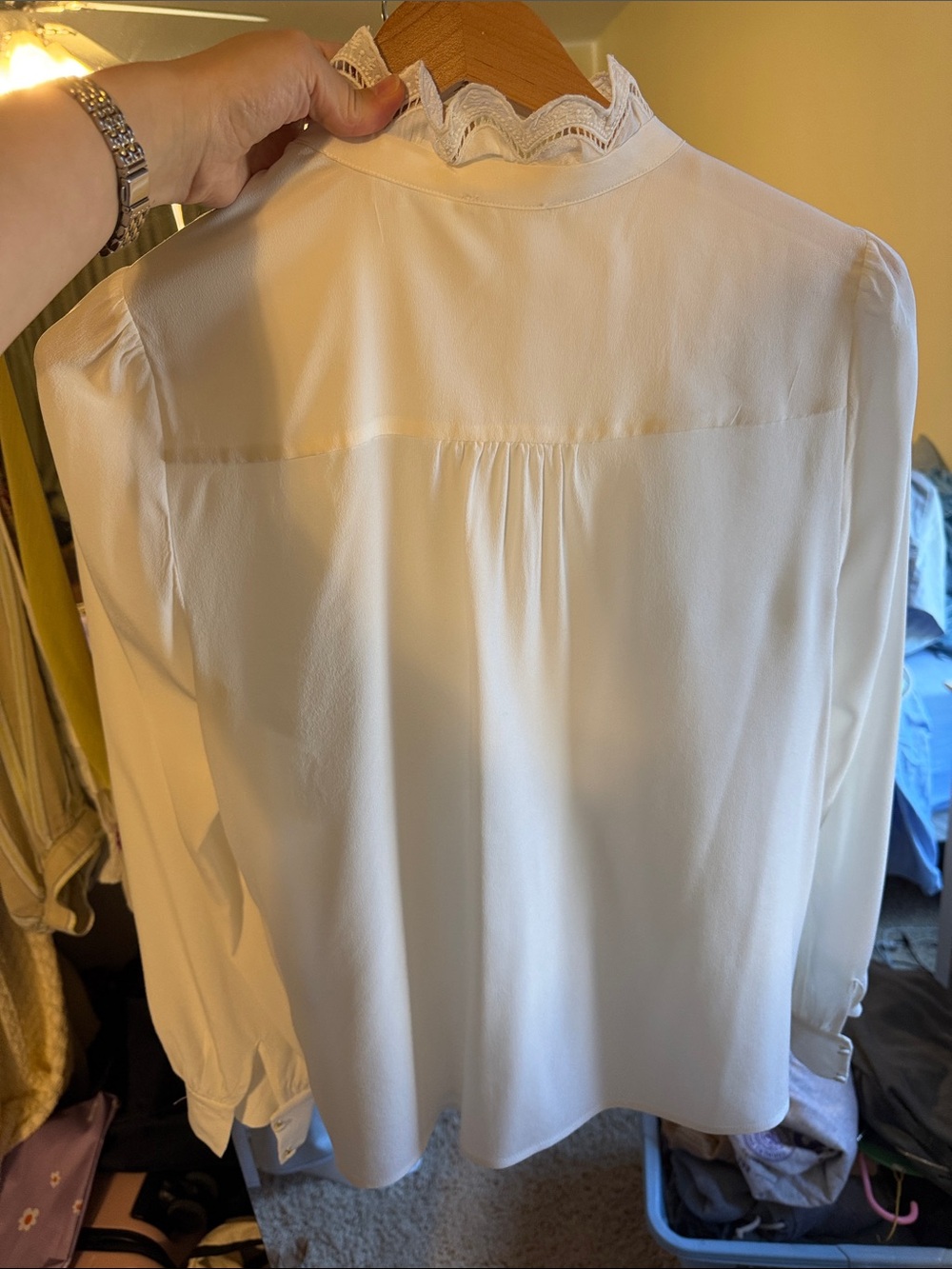 Sezane CHLO SHIRT- Ecru - Picture 6 of 6